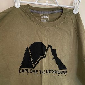 North Face Dark Green Long Sleeve Shirt